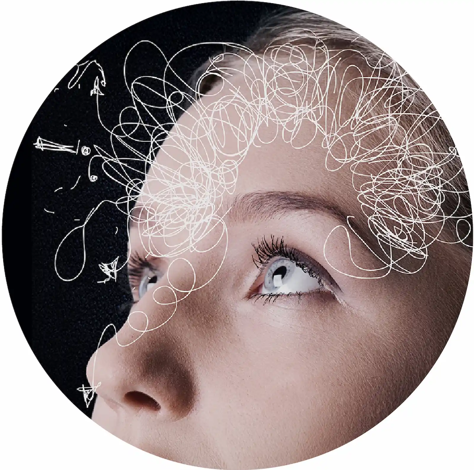 Illustration representing ADHD and women's mental health
